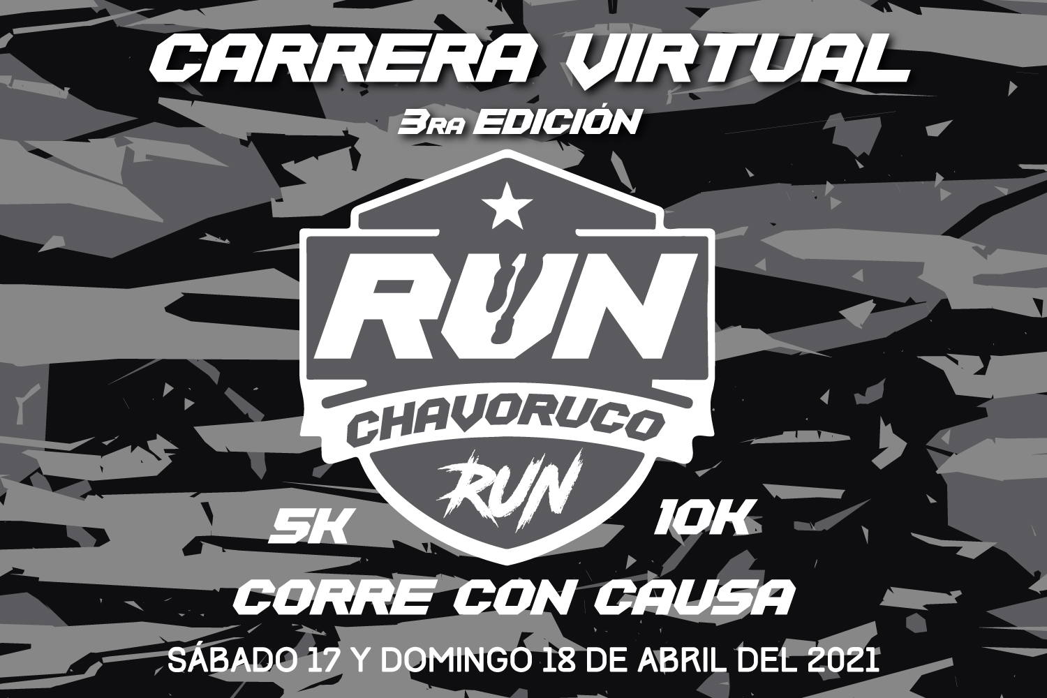 CARRERA VIRTUAL 3RA EDICION RUN CHAVORUCO RUN 5K Y 10K